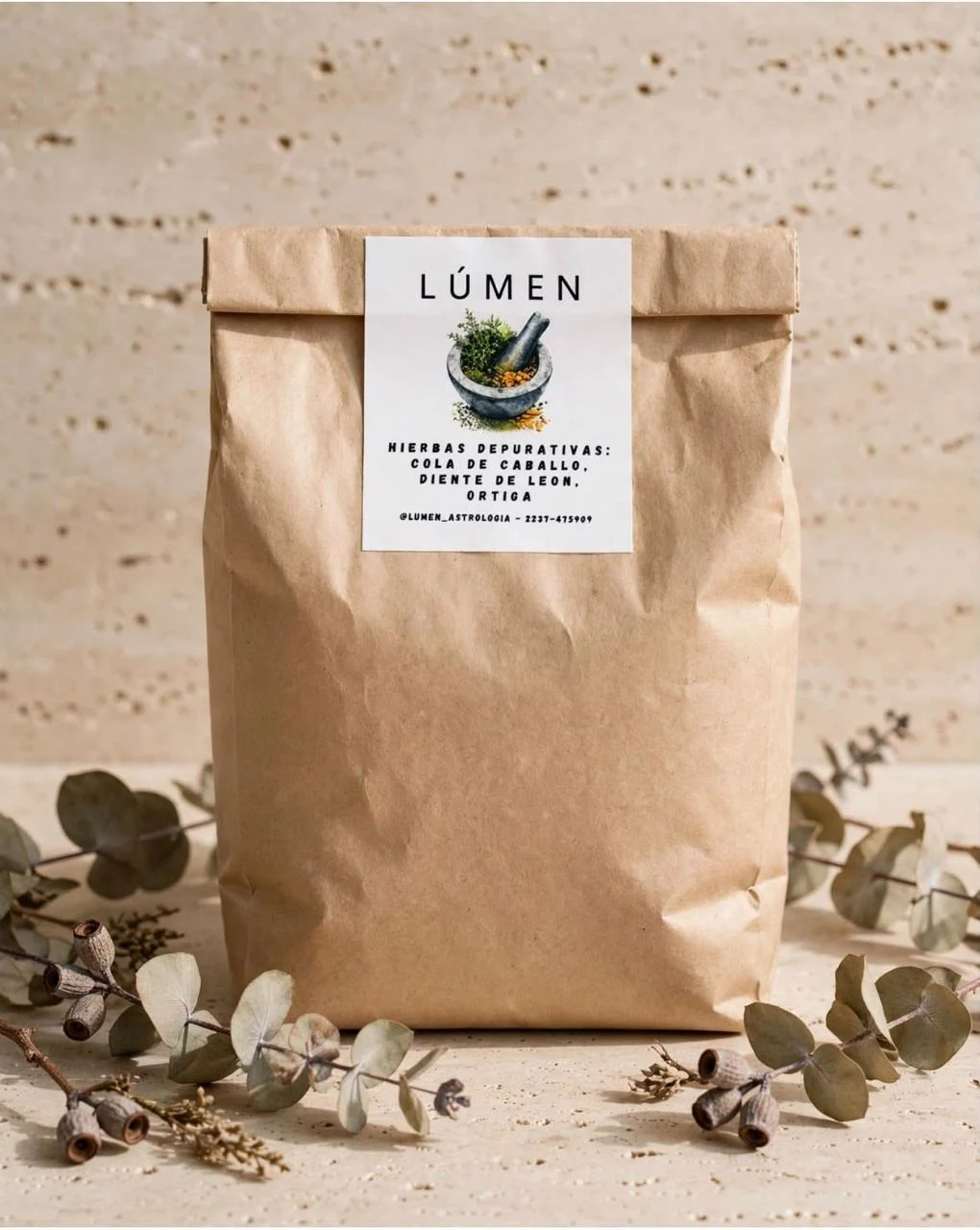 Blend de hierbas de Lúmen, presentación de 100 g