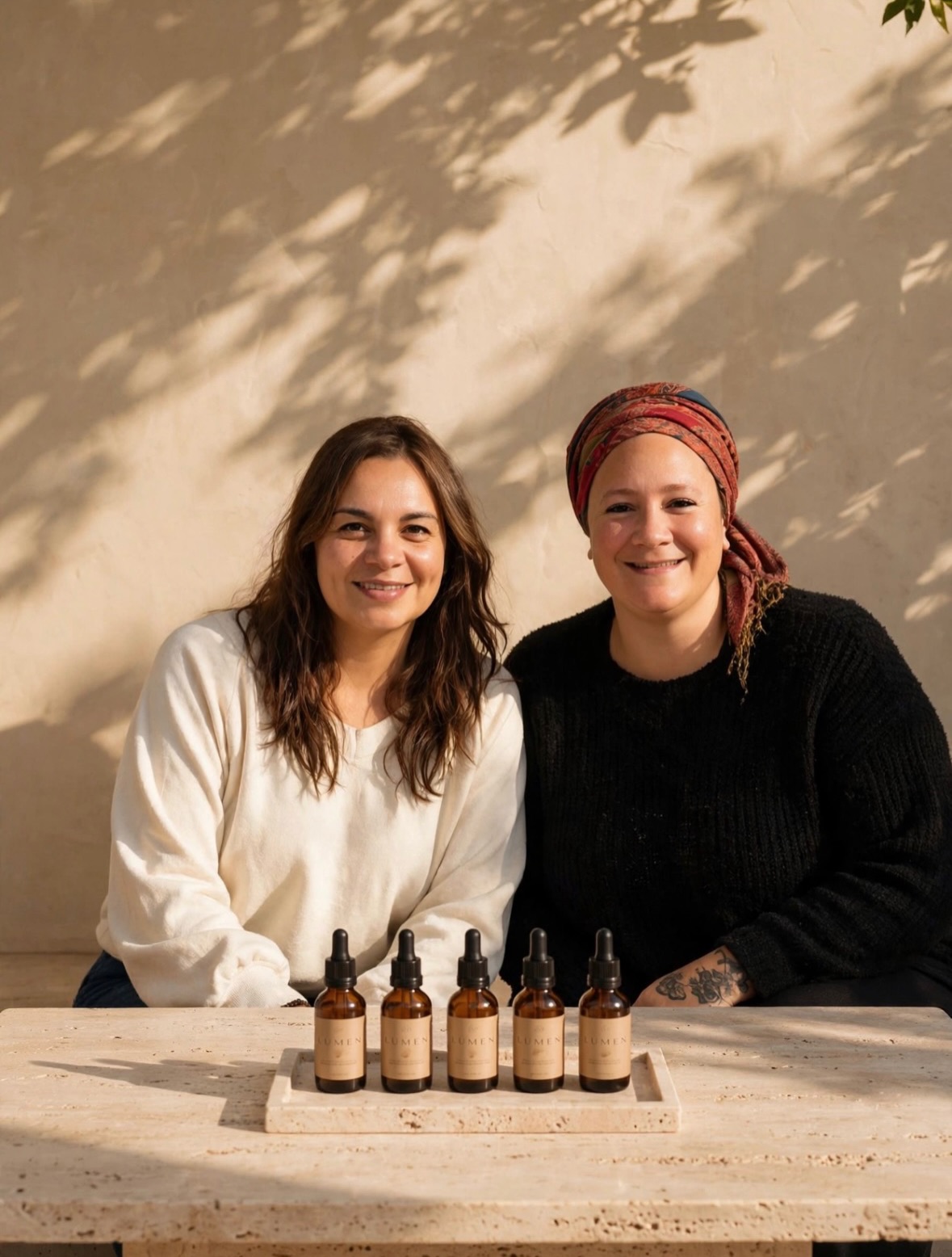 Sofía y Noe, las dos creadoras de Lúmen